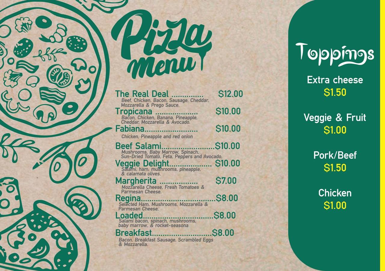 Willsgrove Food Market menu