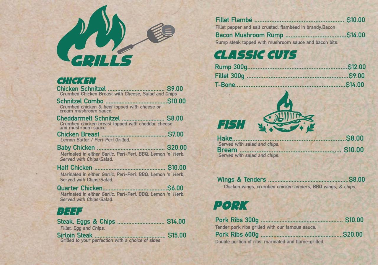 Willsgrove Food Market menu